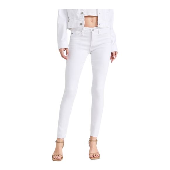 AG Adriano Goldschmeid jeans The Legging Ankle skinny white size 26 - Picture 1 of 7
